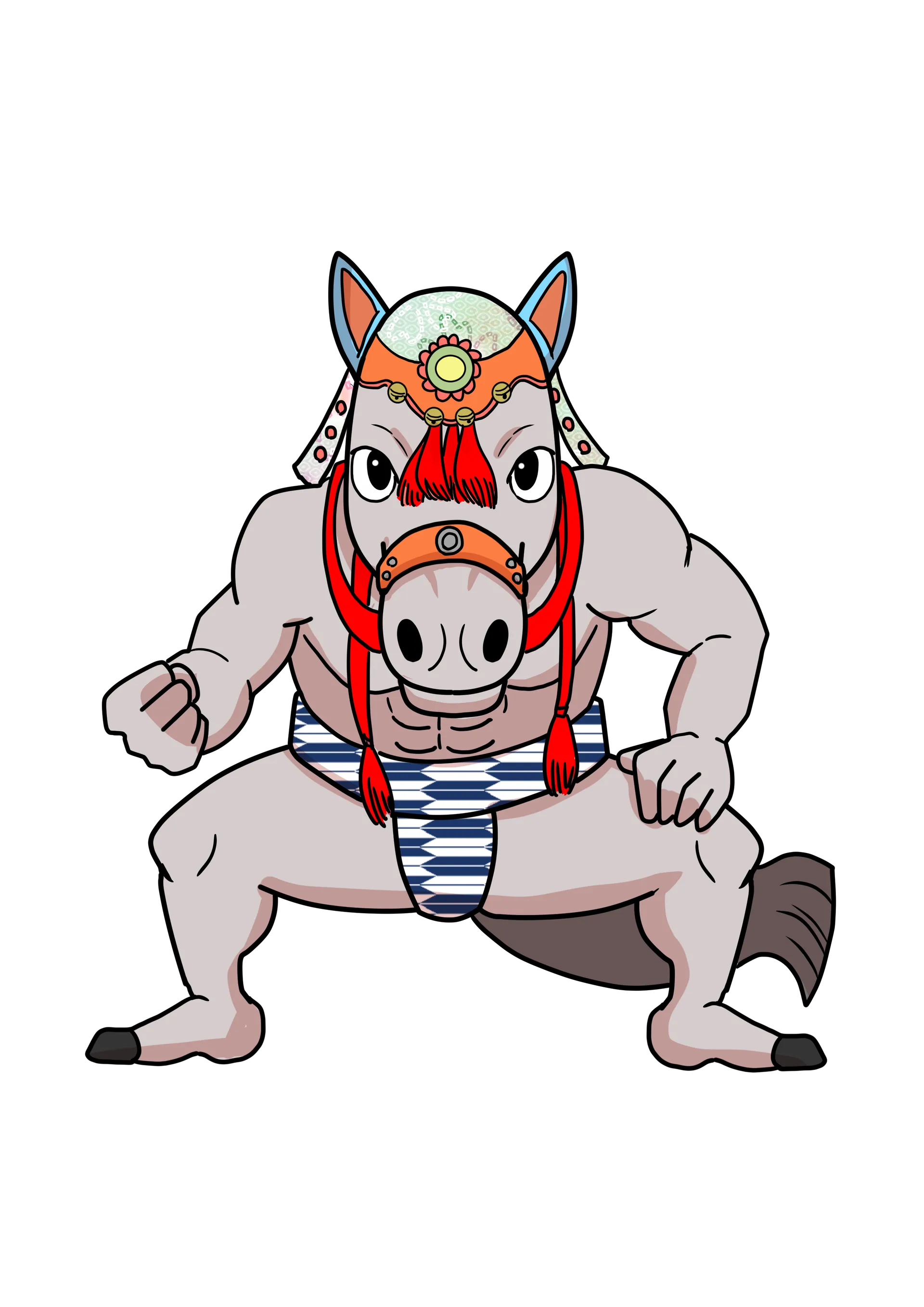 ちゃぐ馬のキャラクターイラスト