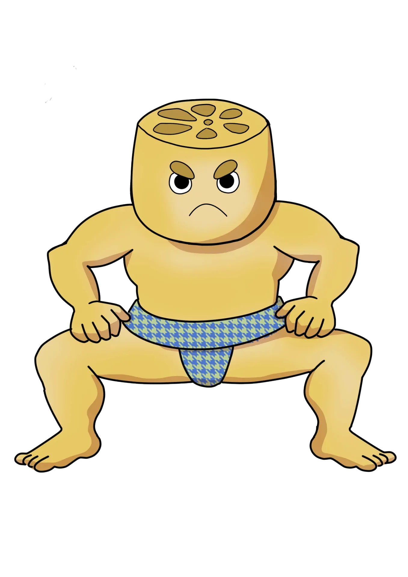 れんこん坊のキャラクターイラスト