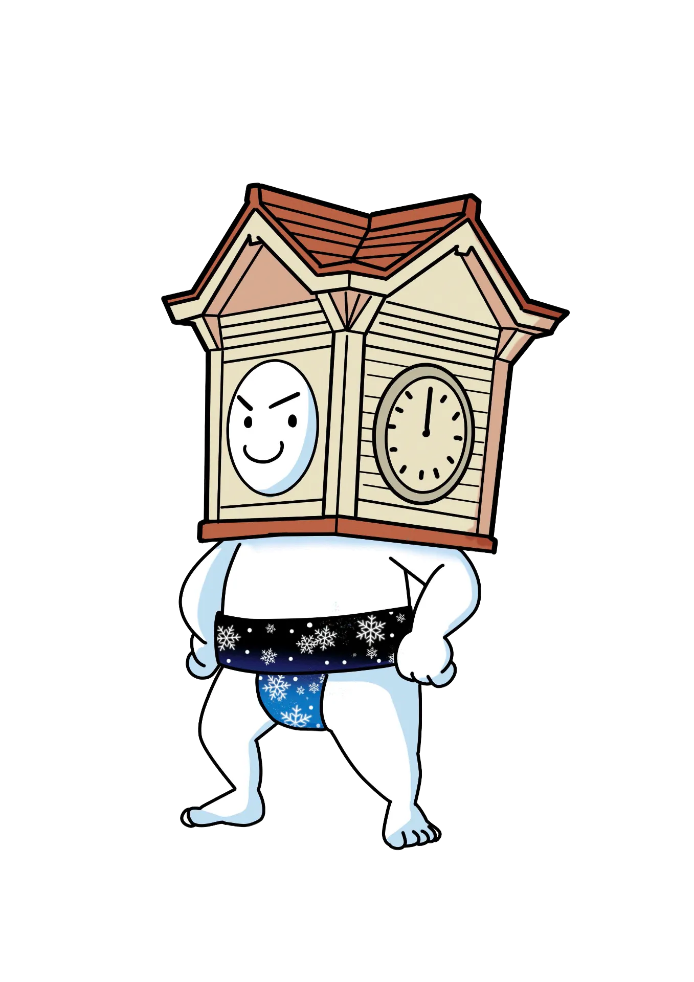 きたどけいのキャラクターイラスト