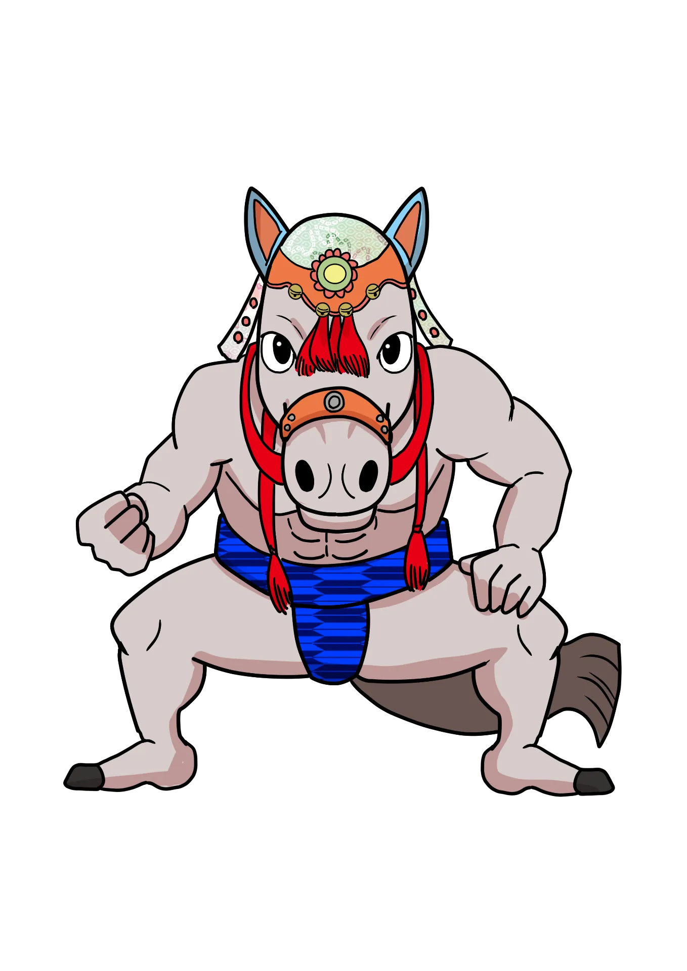 ちゃぐ馬のキャラクターイラスト