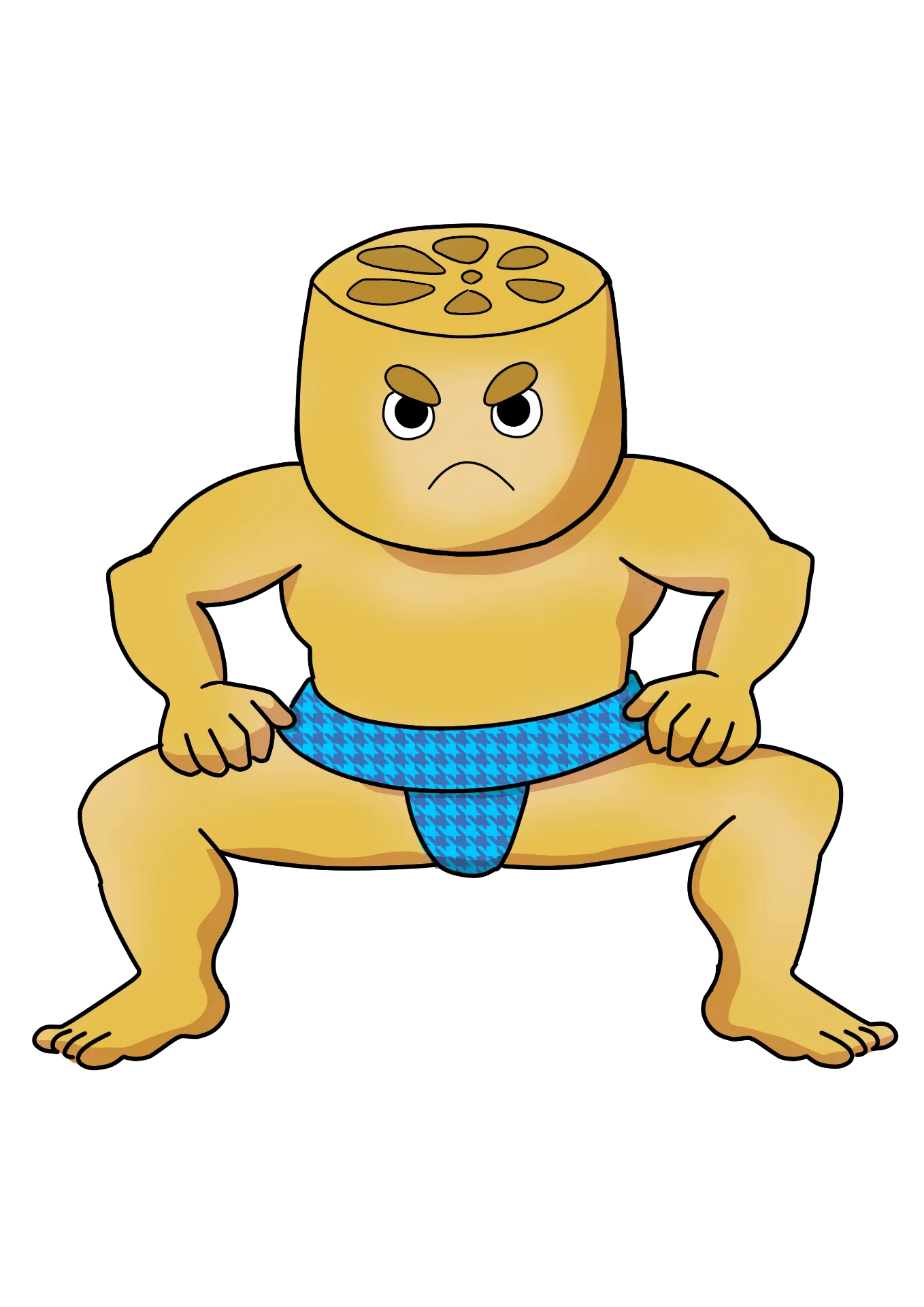 れんこん坊のキャラクターイラスト