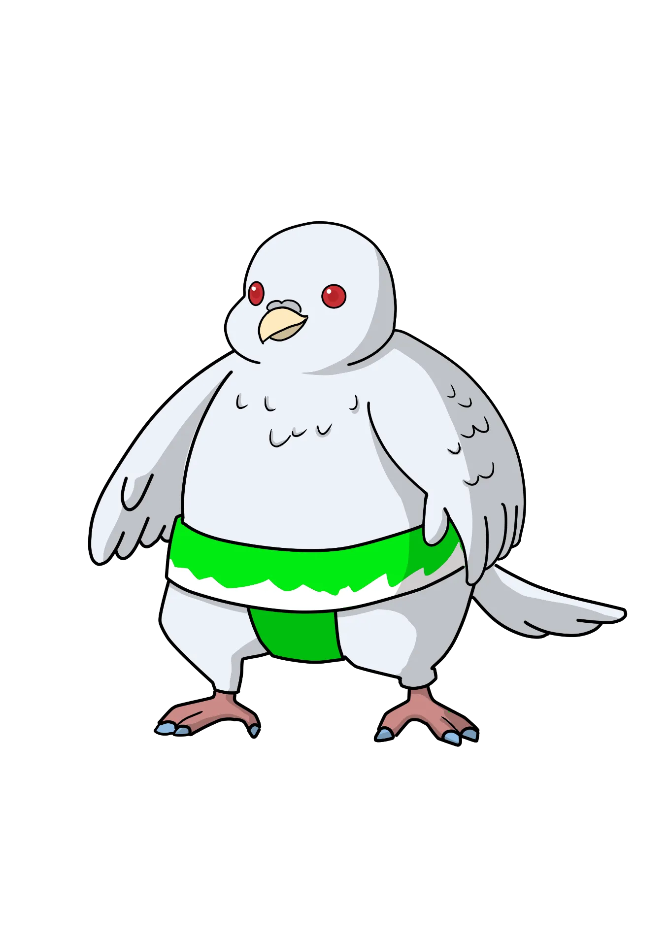 ぽっぽーのキャラクターイラスト