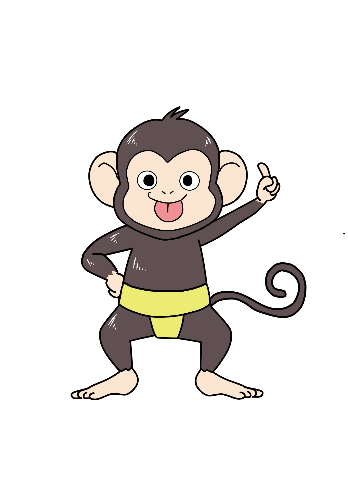 もんきぽんのキャラクターイラスト
